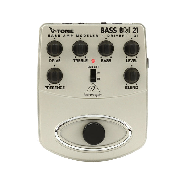 BEHRINGER V-Tone Bass BDI21 Bass Amp Modeler Driver DI Emulatore Valvolare e DI-Box Attiva per Basso Outlet