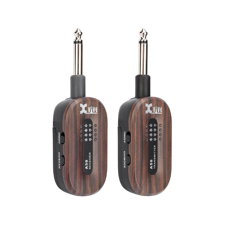 XVIVE A58-Rosewood Guitar Wireless System Kit Trasmettitore / Ricevitore Wireless per Chitarra e Basso