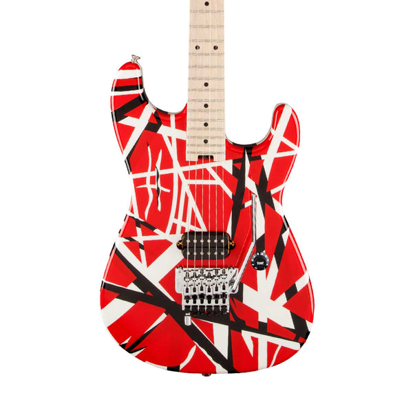 EVH Striped Series Red with Black Stripes Electric Guitar Usato