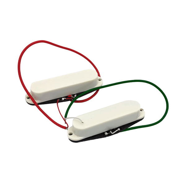 FENDER SQUIER Set Pick-Up Alnico 5 Neck & Bridge Vintage White for Mustang / Duo Sonic Guitar Usato