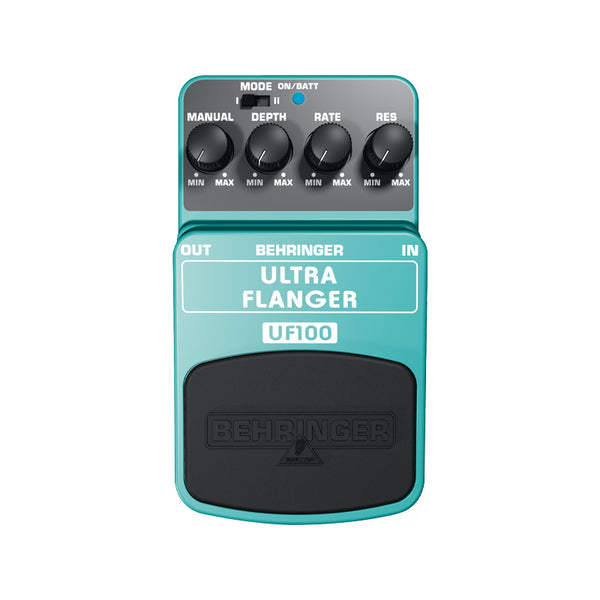 BEHRINGER UF100 Ultra Flanger 2-Mode Flanger Effects Pedal Usato