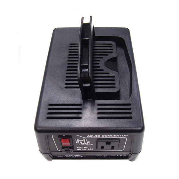 MW MW2P200 Convertitore Step Down Trasformatore 220V-110V 200W per Apparecchi USA Usato