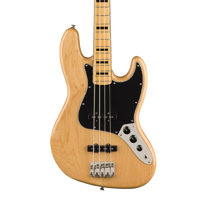 SQUIER by Fender Classic Vibe '70s Jazz Bass Natural 4-String Electric Bass w/ MOD Pickups Usato