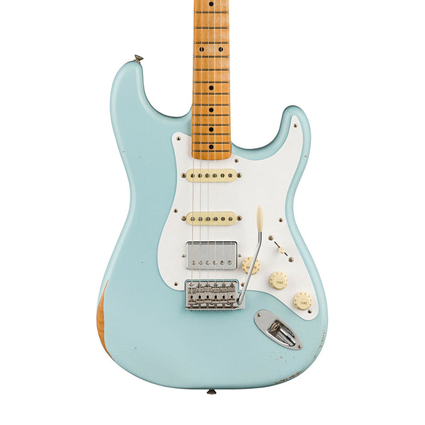 FENDER Vintera '50 Stratocaster HSS Road Worn MN Sonic Blue Electric Guitar (Limited Edition) [Usato]