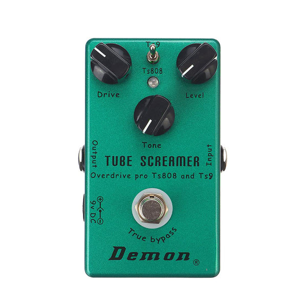 DEMON Tube Screamer Overdrive Pro TS808 and TS9 Guitar Effect Pedal Usato