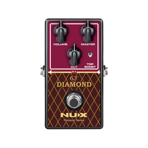 NUX Diamond 63' Reissue Series Overdrive Emulatore Amp Vox AC-30 Anni '60 Effetto a Pedale per Chitarra Usato
