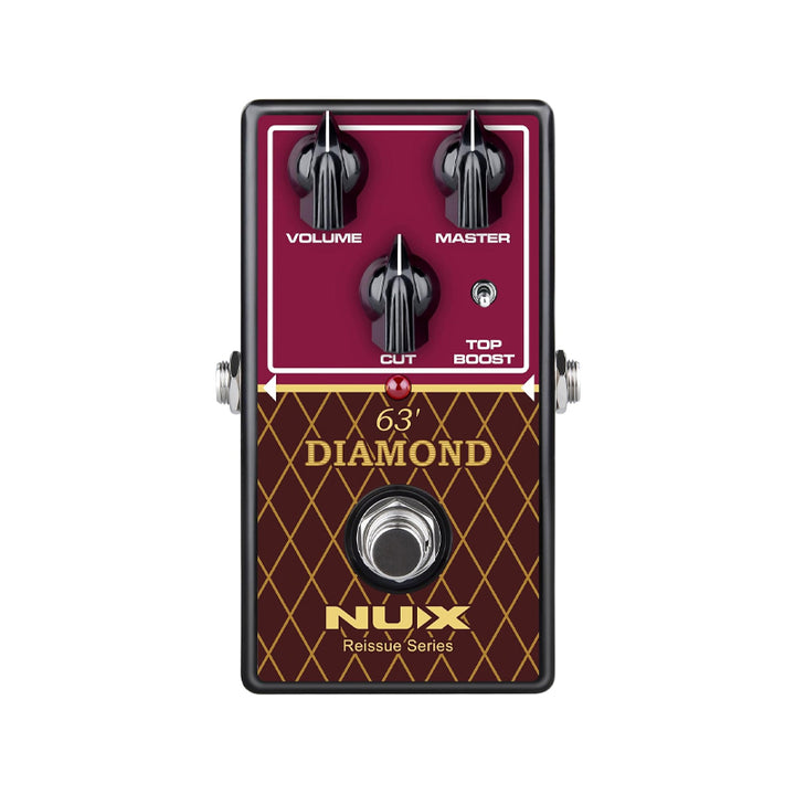 NUX Diamond 63' Reissue Series Overdrive Emulatore Amp Vox AC-30 Anni '60 Effetto a Pedale per Chitarra Usato