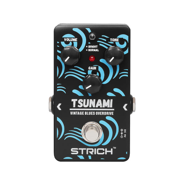 STRICH Tsunami Vintage Bues Overdrive Effetto a Pedale per Chitarra Usato
