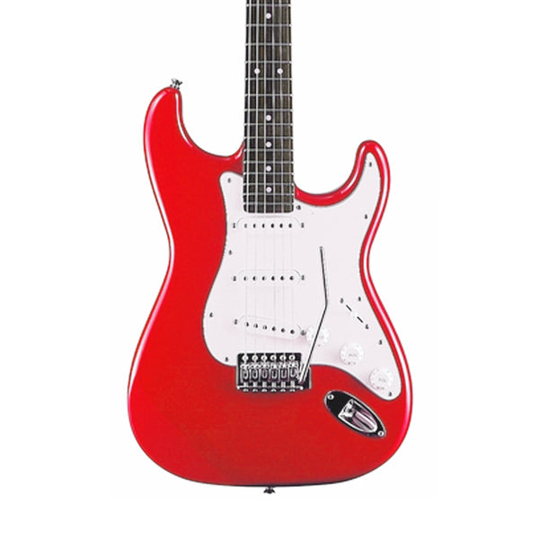 CRUISER by Crafter ST-120 Red SSS RW Strat Style Electric Guitar Usato