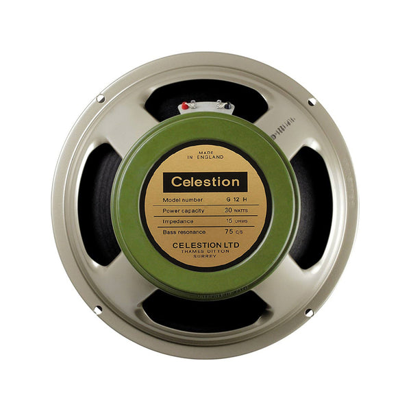 CELESTION Heritage Series G12H 75 Legacy Greenback Replacement Speaker 12" 15 Ohm 75Hz 30W Made in England Usato