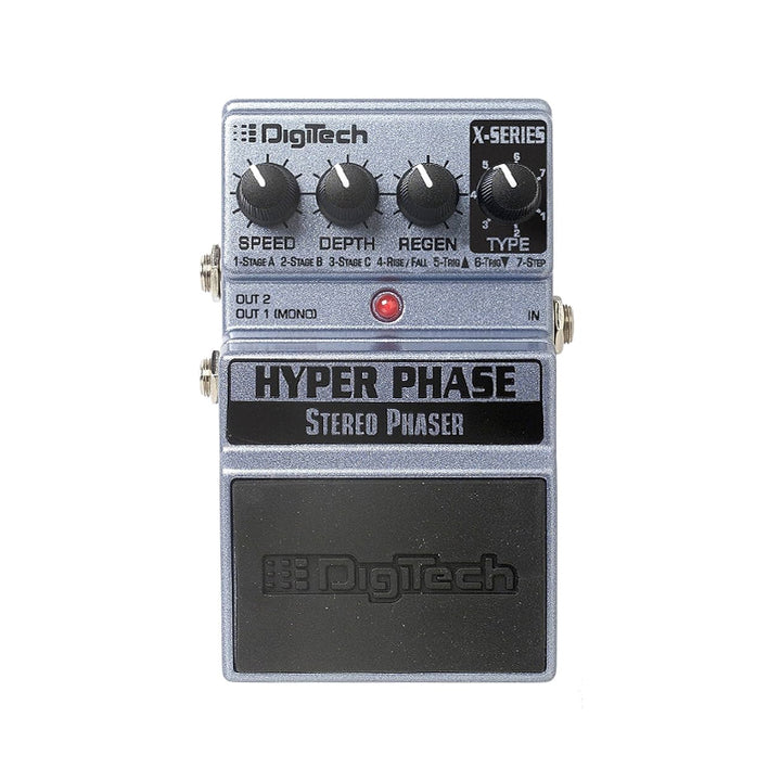 DIGITECH XHP X-Series Hyper Phase Stereo Phaser Effect Pedal Usato
