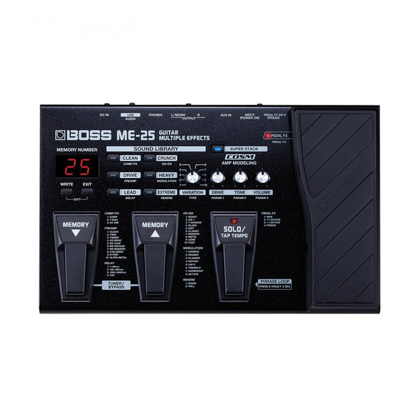 BOSS ME-25 Guitar Multiple Effects Pedaliera Multieffetto per Chitarra con Interfaccia Audio USB Usato