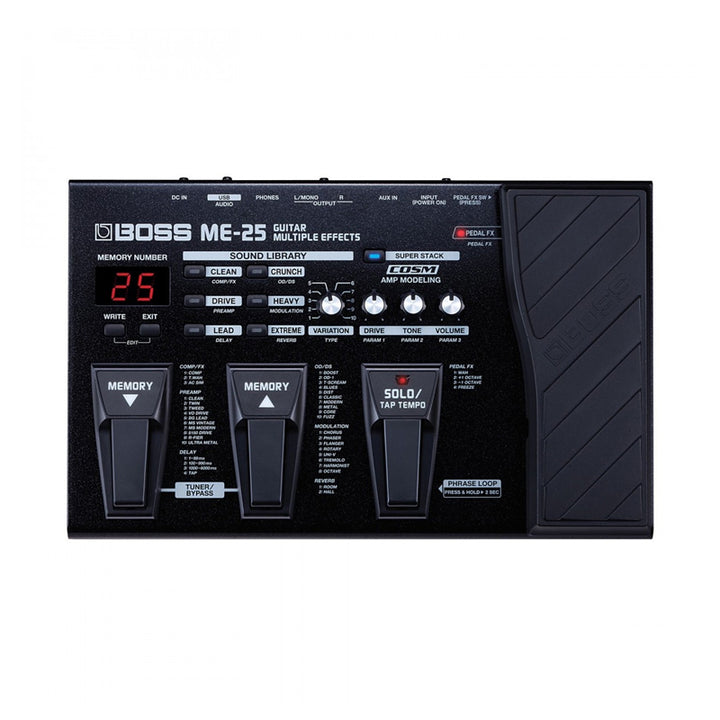 BOSS ME-25 Guitar Multiple Effects Pedaliera Multieffetto per Chitarra con Interfaccia Audio USB Usato