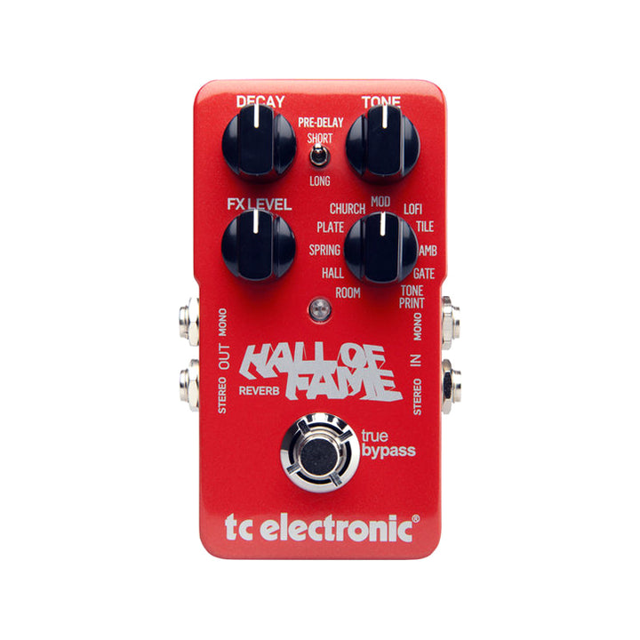 TC ELECTRONIC Hall of Fame Reverb Effetto Riverbero Stereo a Pedale per Strumenti Usato