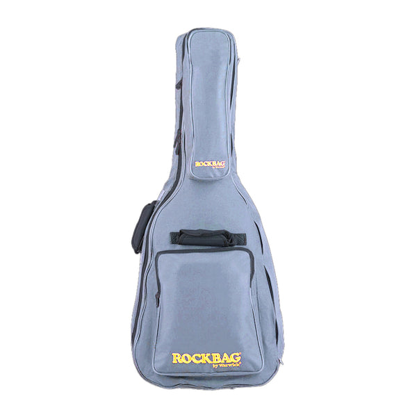 ROCKBAG Premium Line Acoustic Guitar Gig Bag Grey Borsa Imbottita Standard per Chitarra Acustica Usato