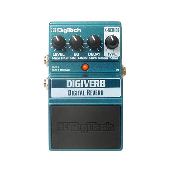 DIGITECH X-Series DigiVerb Digital Reverb Effect Pedal Usato