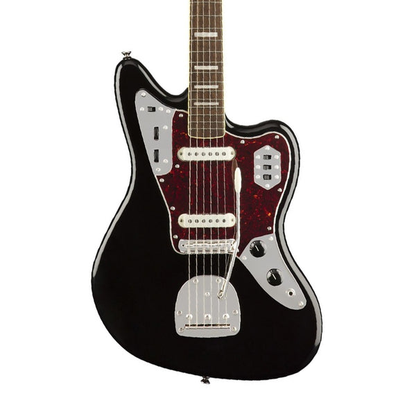 SQUIER by Fender Classic Vibe '70s Jaguar LRL Black Electric Guitar Usato