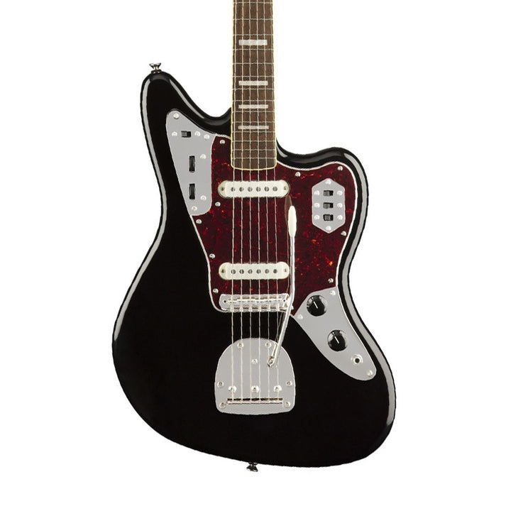 SQUIER by Fender Classic Vibe '70s Jaguar LRL Black Electric Guitar Usato