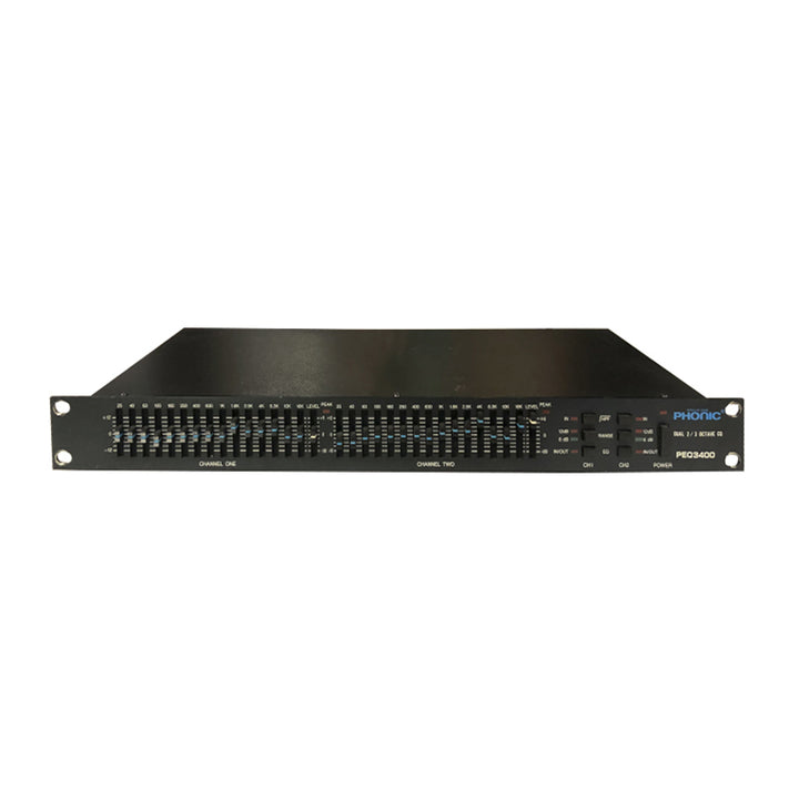 PHONIC PEQ3400 Equalizzatore Stereo con 15 Bande a Rack Usato