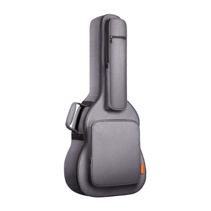 CAHAYA Borsa Custodia per Chitarra Acustica e Classica di Colore Grigio con 5 Tasche Portaoggetti e Imbottitura 18mm Ultima Versione Rinforzata Usato