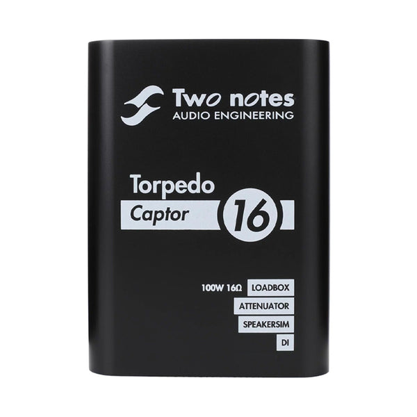 TWO NOTES Torpedo Captor 16 Attenuatore di Potenza Reattivo e Direct Box 16 Ohm 100W