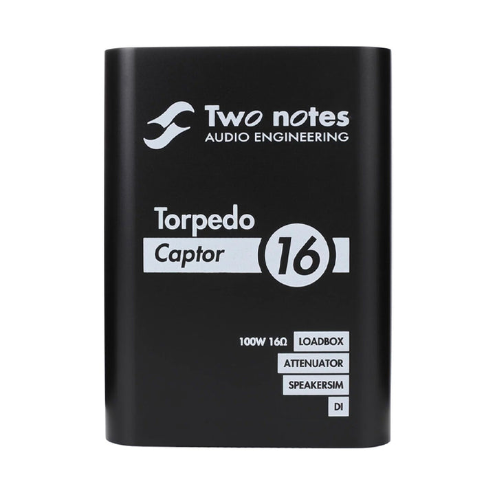 TWO NOTES Torpedo Captor 16 Attenuatore di Potenza Reattivo e Direct Box 16 Ohm 100W