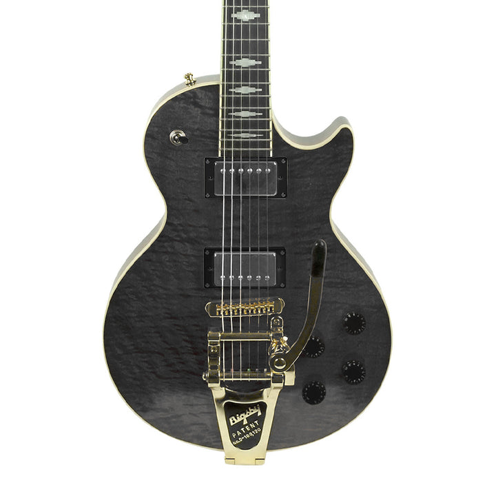 LENGARDO GUITARS Milano Custom 16374 Trans Black Gloss Electric Guitar Usato