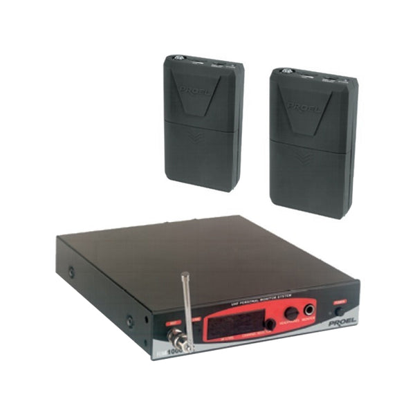 PROEL RM1000TR Trasmettitore + Doppio Ricevitore In-Ear Monitor Usato
