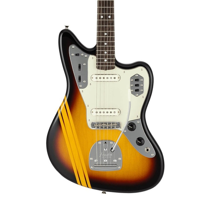 FENDER MIJ Traditional '60s Jaguar RW Competition 3-Color Sunburst / Aged Natural Collection 2025 Electric Guitar Made in Japan Usato