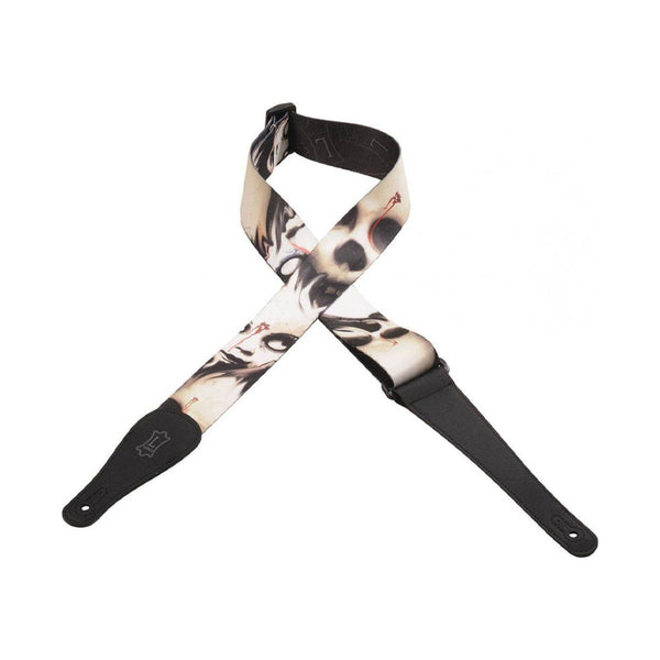 LEVY'S MPD2 064 Design Series "Bride of Chucky" Tracolla per Chitarra con Motivo Stampato