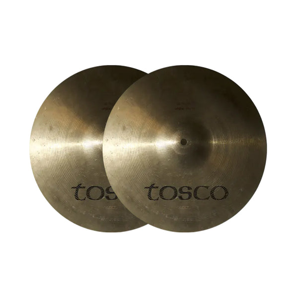 TOSCO Hit-Hat 1980s Cymbals 14" Made in Italy Vintage