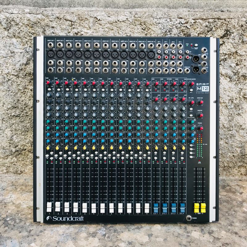 Soundcraft Spirit M12 12chミキサージャンク！ Soundcraft Spirit M12 12chミキサージャンク！