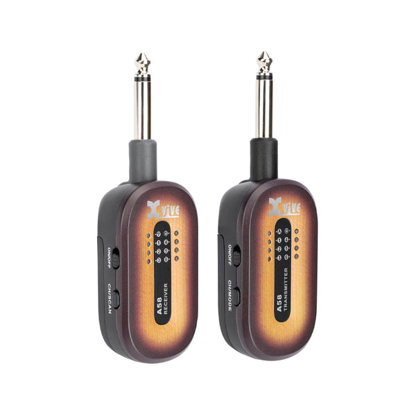 XVIVE A58-Sunburst Guitar Wireless System Kit Trasmettitore / Ricevitore Wireless per Chitarra e Basso
