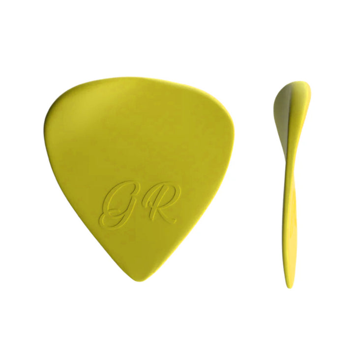PLICK THE PICK GR Celluloide Giallo Zolfo Plettro a Lama per Chitarra Elettrica 0,9 mm
