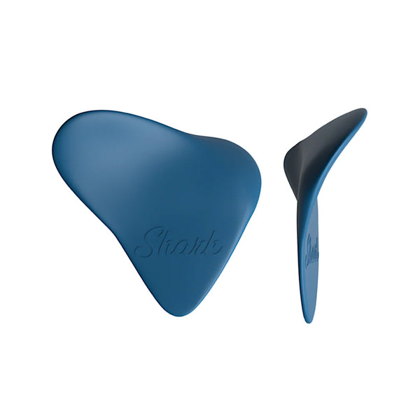 PLICK THE PICK Shark Acetalica Blu Capri Plettro a 2 Impugnature per Chitarra Elettrica 0,9 mm