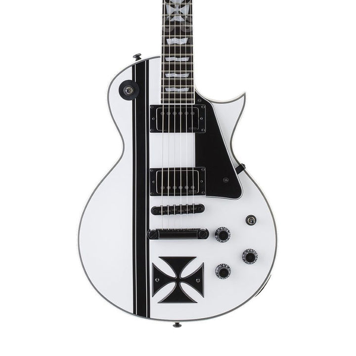 ESP LTD Iron Cross Snow White Electric Guitar Usato