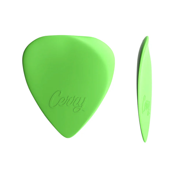 PLICK THE PICK Cerry Nylon S Verde Chiaro Plettro a Goccia per Chitarra Acustica 0,6 mm