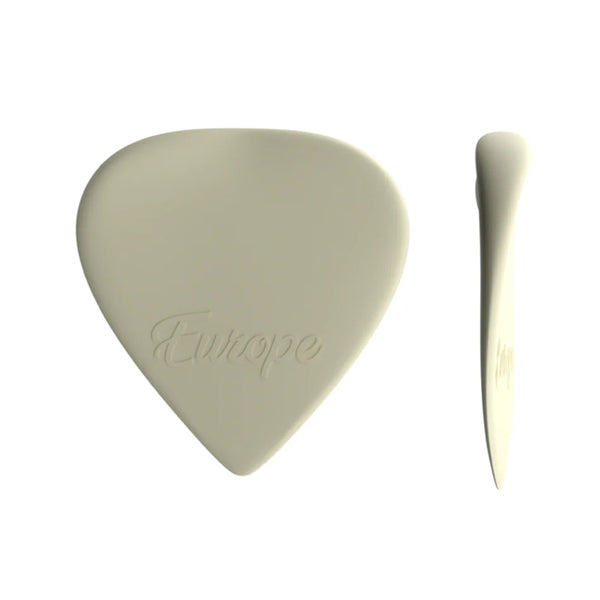 PLICK THE PICK Europe Celluloide Bianco Perla Plettro a Forma di Cuore per Chitarra Elettrica 0,8 mm