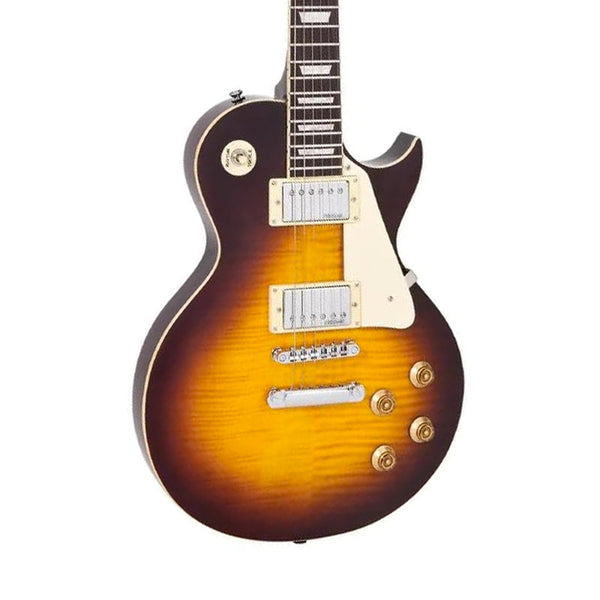 VINTAGE V100 Reissued Flamed Iced Tea Electric Guitar