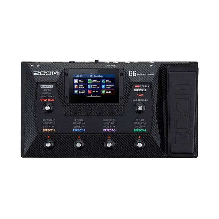 ZOOM G6 Processore Multi-Effetto per Chitarra con Interfaccia USB 2.0, Touchscreen 4.3" e IR Cabinet