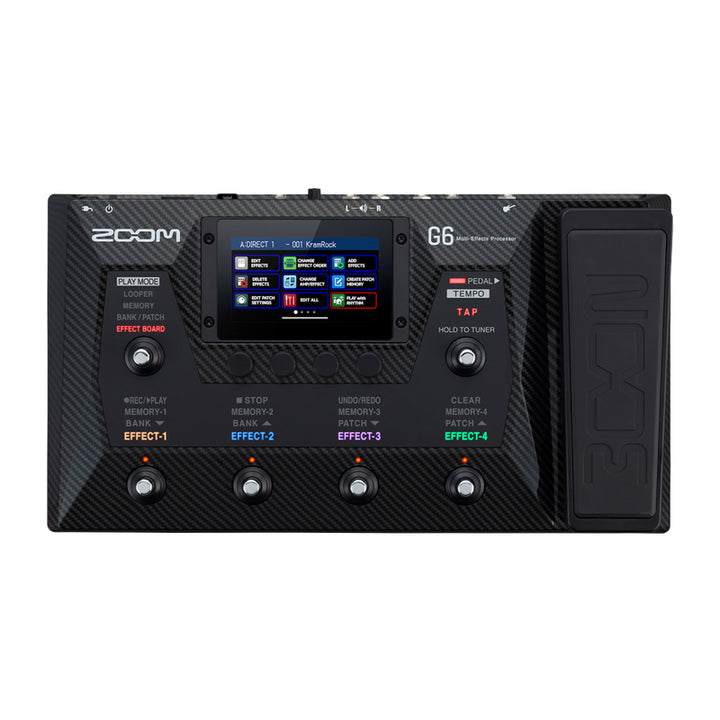 ZOOM G6 Pedaliera Multieffetto per Chitarra con Touchscreen 4.3", IR Cabinet, Pedale Espressione/Volume e Interfaccia USB B-Stock