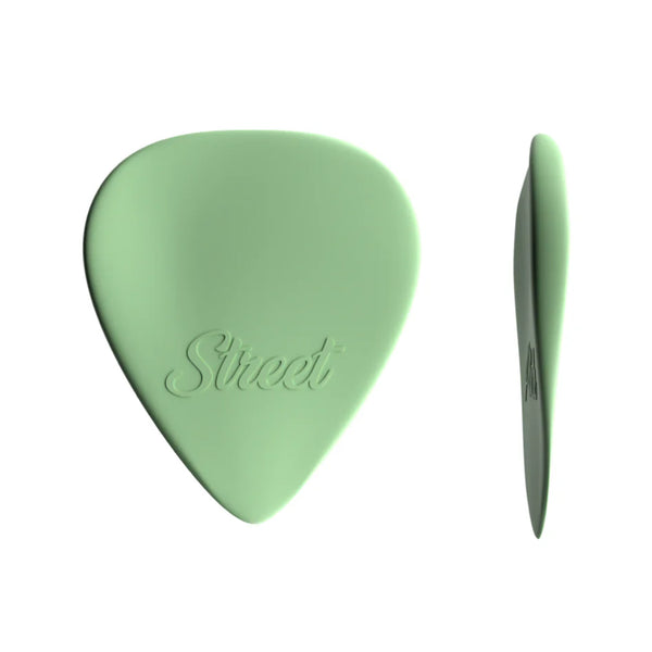 PLICK THE PICK Street Nylon Verde Chiaro Plettro a Goccia per Mancini 0,8 mm