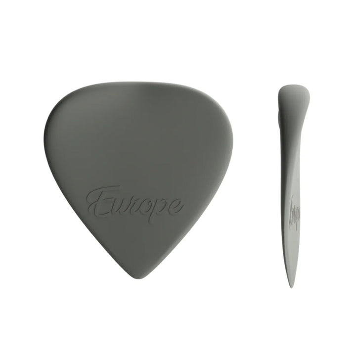 PLICK THE PICK Europe Nylon Grigio Plettro a Forma di Cuore per Chitarra Elettrica 0,8 mm