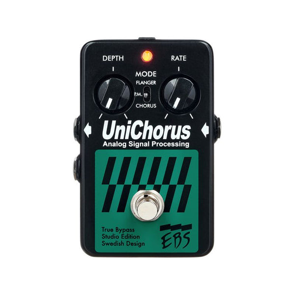 EBS UniChorus Studio Edition Rev 2 Chorus/Flanger Stereo Effect Pedal for Guitar, Bass and Keyboard