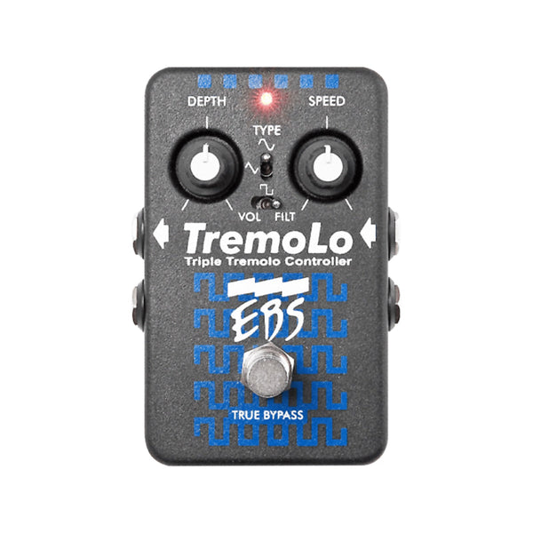 EBS TremoLo Triple Tremolo Controller Stereo/Mono Bass Effect Pedal