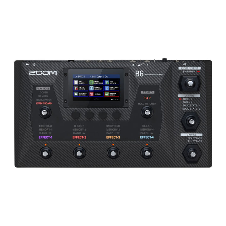 ZOOM B6 Pedaliera Multieffetto per Basso con Touchscreen 4.3", IR Cabinet e Interfaccia Audio USB
