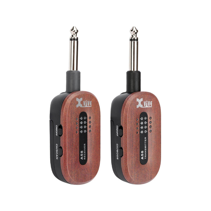 XVIVE A58-Mahogany Guitar Wireless System Kit Trasmettitore / Ricevitore Wireless per Chitarra e Basso