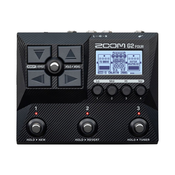 ZOOM G2 Four Pedaliera Emulatore di Amplificatori ed Effetti per Chitarra con Interfaccia Audio USB