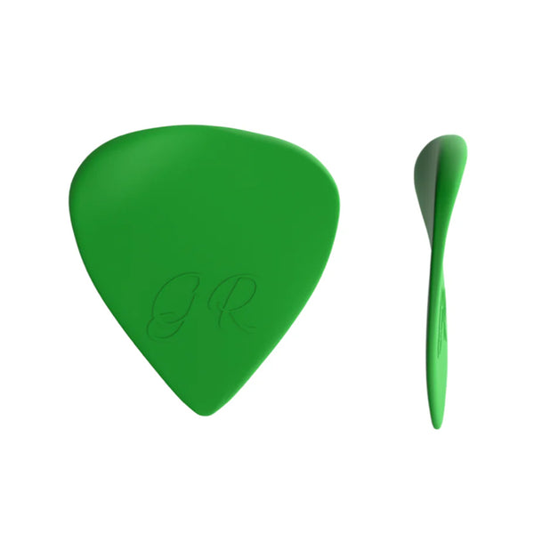 PLICK THE PICK GR Nylon Verde Brillante Plettro a Lama per Chitarra Elettrica 0,9 mm