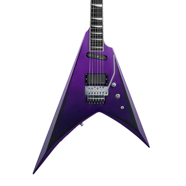 ESP E-II Alexi Ripped Purple Fade Satin with Ripped Pinstripes Electric Guitar